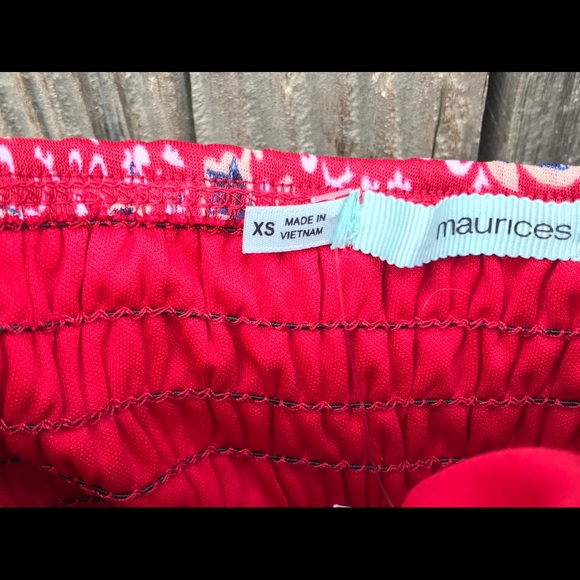 Maurice’s Red Paisley print maxi dress! - Picture 2 of 3